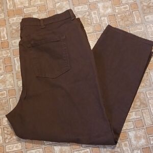 Brown Jeans Gloria Vanderbild Size 24W Amanda